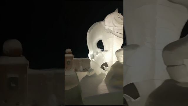 Ледяные скульптуры.Новый год.