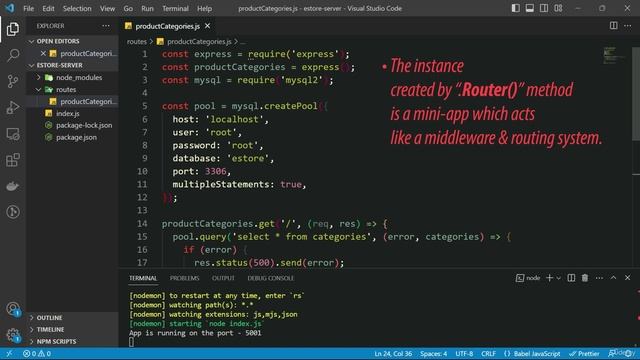 2027. Configuring Routes with “express.Router()”