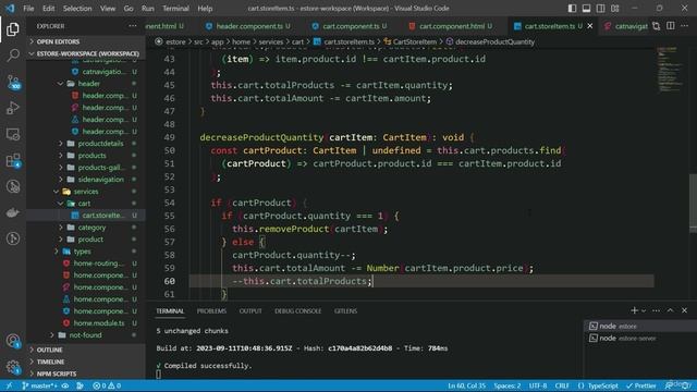 2046. Creating shopping cart component - Part 2