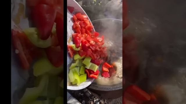 На второй день свадьбы шурпа#шурпа  #pizes #овощи #мясо #cook #кулинар  #рек #свадьба #похмелье