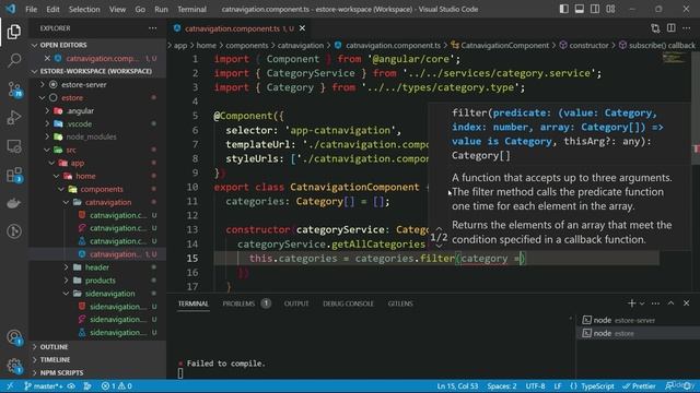 30. Fetching Categories in Category navigation bar