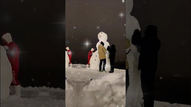 Снеговик 3 метра в высоту