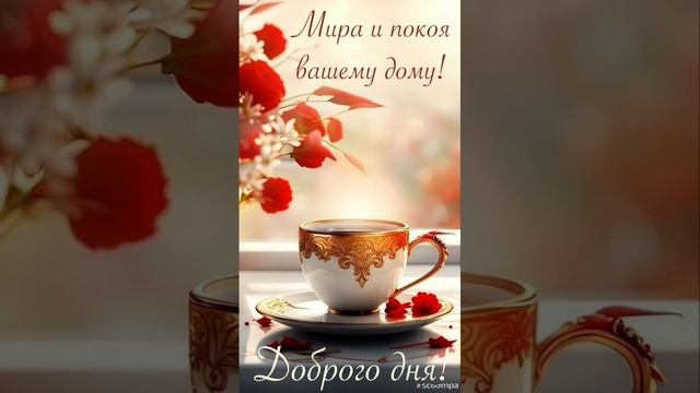 Пусть утро будет добрым, ароматным и бодрящим.💖С Добрым утром 💖