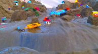 ВОДА СМЫВАЕТ ПЕСОЧНЫЙ ГОРОД ЛЕГО ПЕСОЧНЫЙ ГОРОД ПРОРЫВ ДАМБЫ