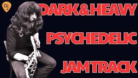 Dark and Heavy Psychedelic Rock Jam Track Guitar Backing Track (G Minor)