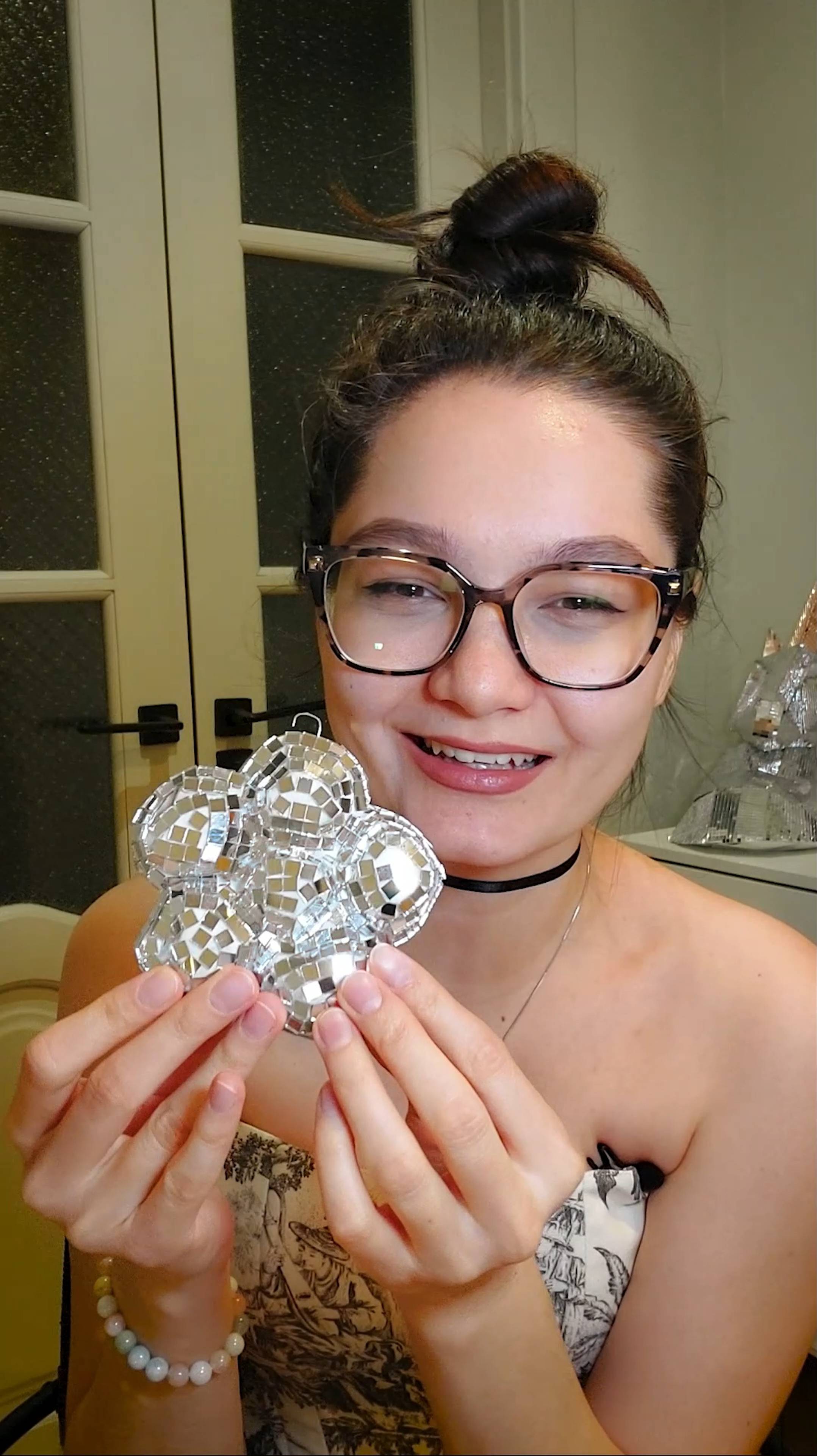 Зеркальный диско цветок 🪩🌸