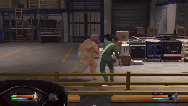 WWE 2K22:Manhunt Daniel Lamb vs Piggsy BACK STAGE