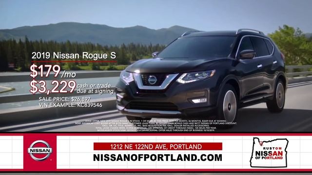 2019 Nissan Rouge S for $179/Mo at Nissan of Portland