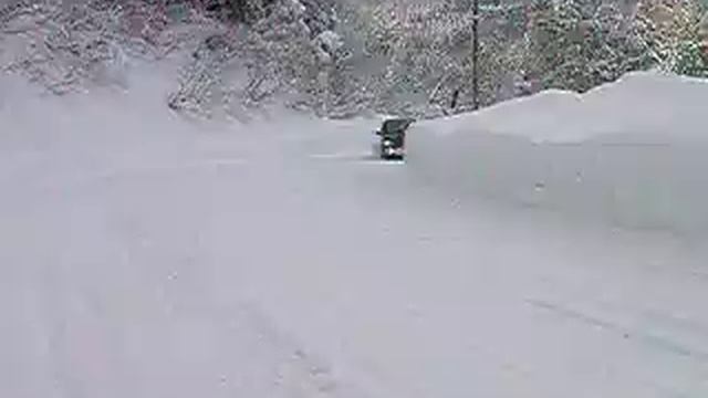 ヴィヴィオでドライブ  snow drive with subaru vivio