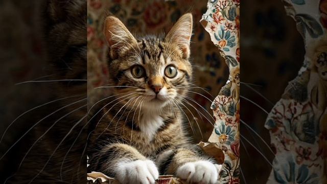 Отучить кота драть обои