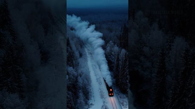 Ретро поезд в Карелии