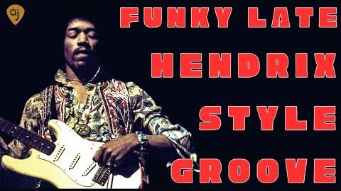 Funky Late Hendrix Style Jam Guitar Backing Track (E Minor - 82 BPM)