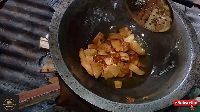 දෙල් වලින් පැණි මුරුක්කු | Del Recipe | Bread Fruit Recipe | breadfruit chips |Breadfruit curry