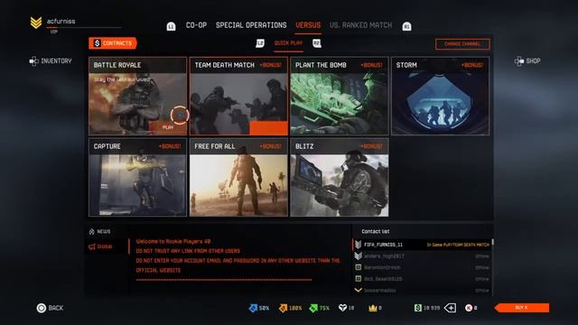 Late warface battle royale