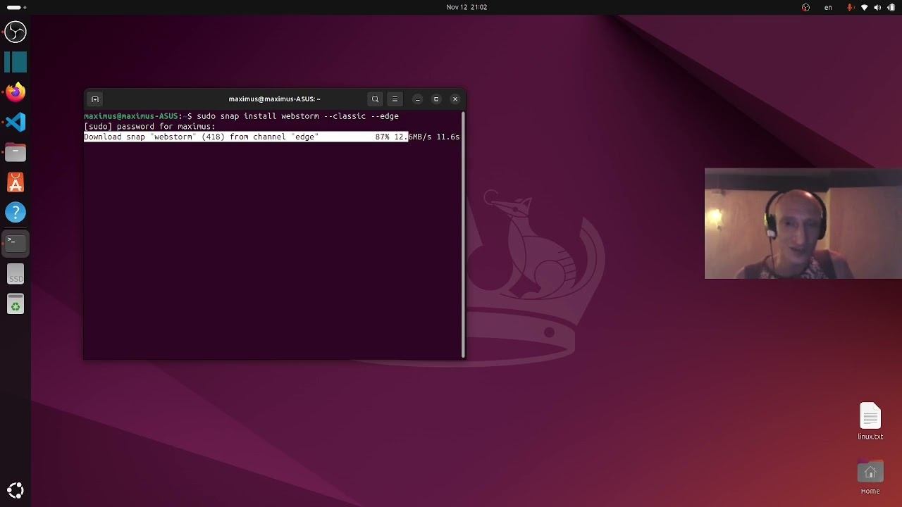 Установка в Ubuntu IDE от JetBrains (WebStorm и PhpStorm)