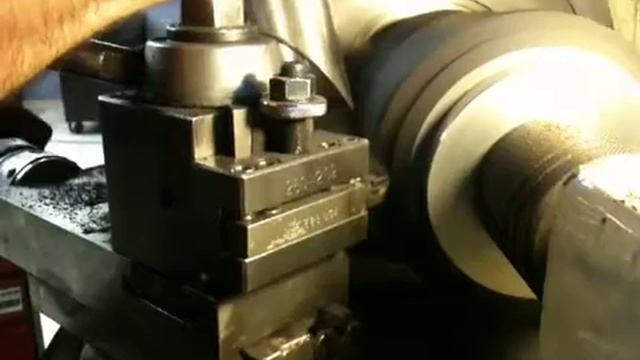Z550 final pass on the lathe