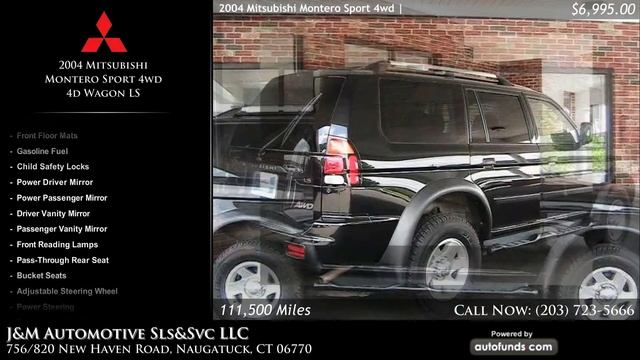 Used 2004 Mitsubishi Montero Sport 4wd | J&M Automotive Sls&Svc LLC, Naugatuck, CT - SOLD