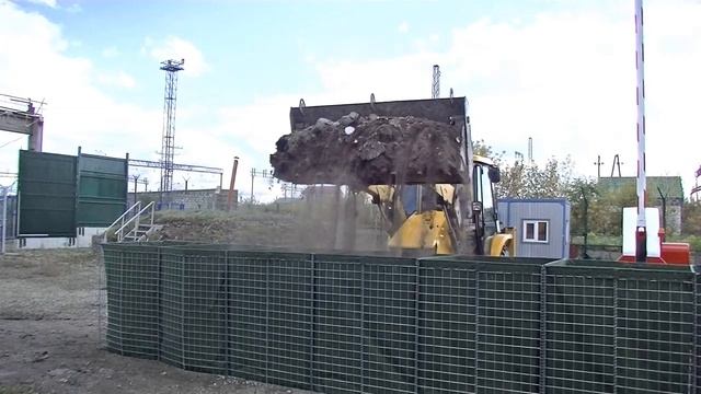 Монтаж засыпного заграждения ЦеСИС