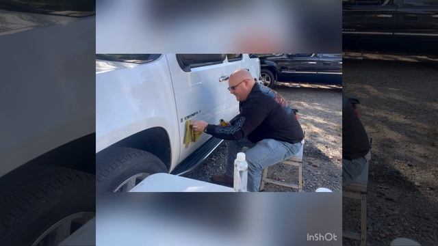 08 Yukon Denali badge and molding removal #yukondenali #custom #karolinakountryboi