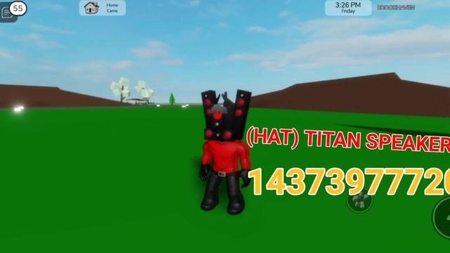Infected Titan speaker man code for Brookhaven 🤑