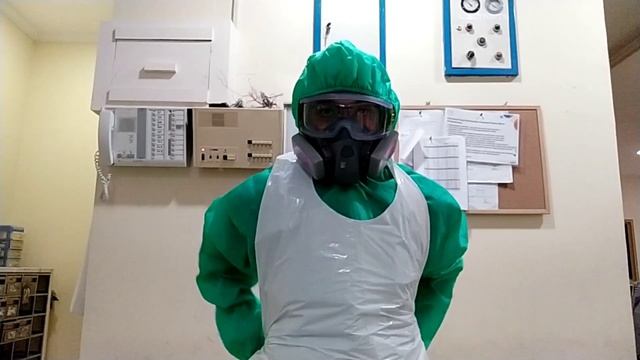 Masker respirator untuk masuk ruang isolasi #covid 19#maskerrespirator#3M