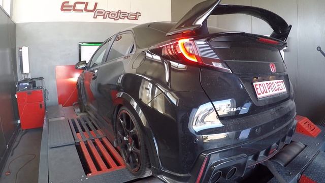 Honda Civic Type-R FK2 2.0T 310Ps Hamownia 4x4 Chiptuning Ecuproject Wrocław