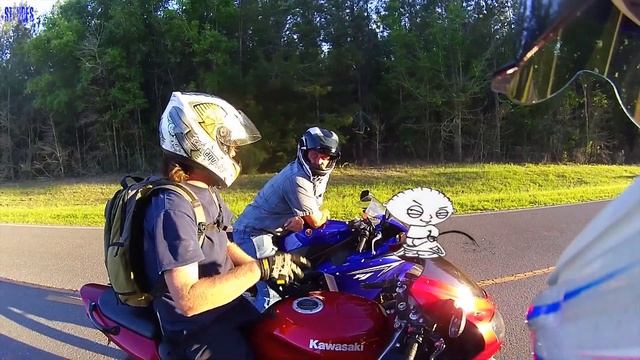 Mean Bikers Part 2 and biker hits turkey. StevoFS Extra Clips