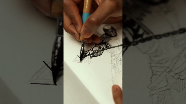 [ASMR] Drawing Scorpion From Mortal Kombat