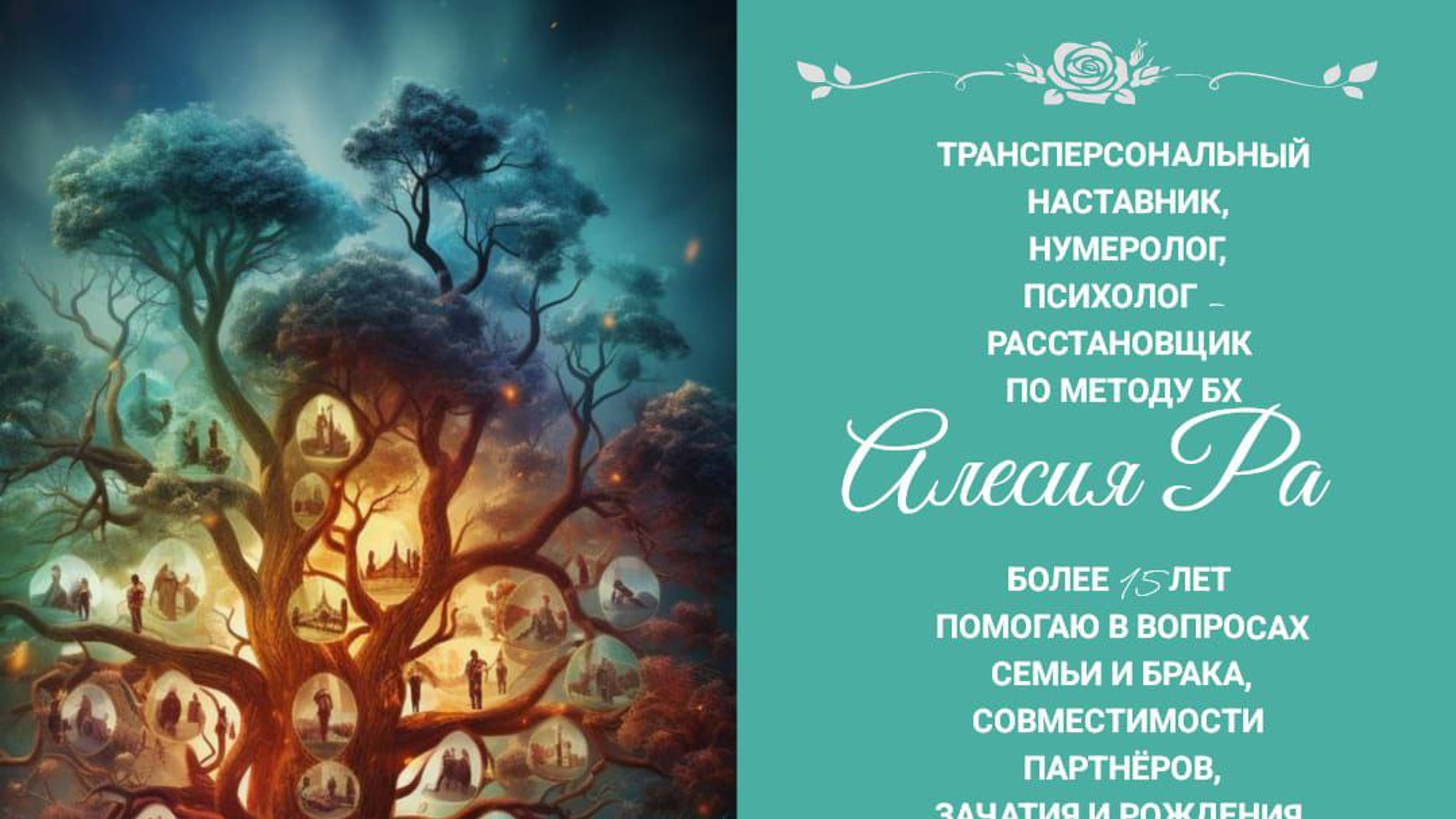 Кармический хвост и Расстановки по Б. Х. с Алесией Ра.