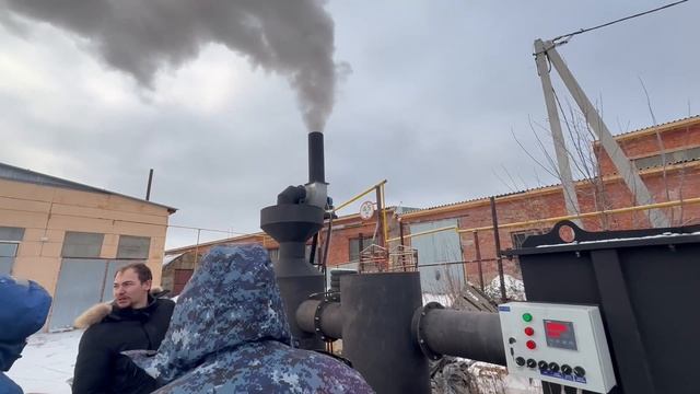 Инсинератор BURNER 300 с системой газоочистки испытания на заводе “Eco Allianz” в г. Сарапул