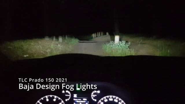 Prado 150 Baja Design Fog Lights vs Stock