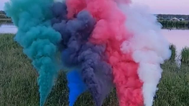 Цветной Дым Синий - малый | арт: FP010-blue