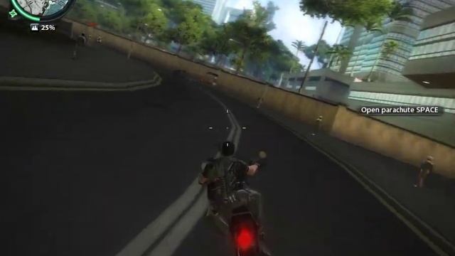 Just cause 2 - Biking from Panau city docks district to Panau international Airport