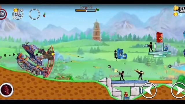 TankMod Catapult 2 game 🎮 level 78 Hard | Upgraded Tank | TankMod Mission 78 | #catapults