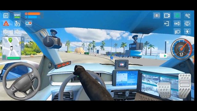 Police Sim 2022: Driving a Police SUV In Rome 👮♂️🚔 - Police Game Android Gameplay