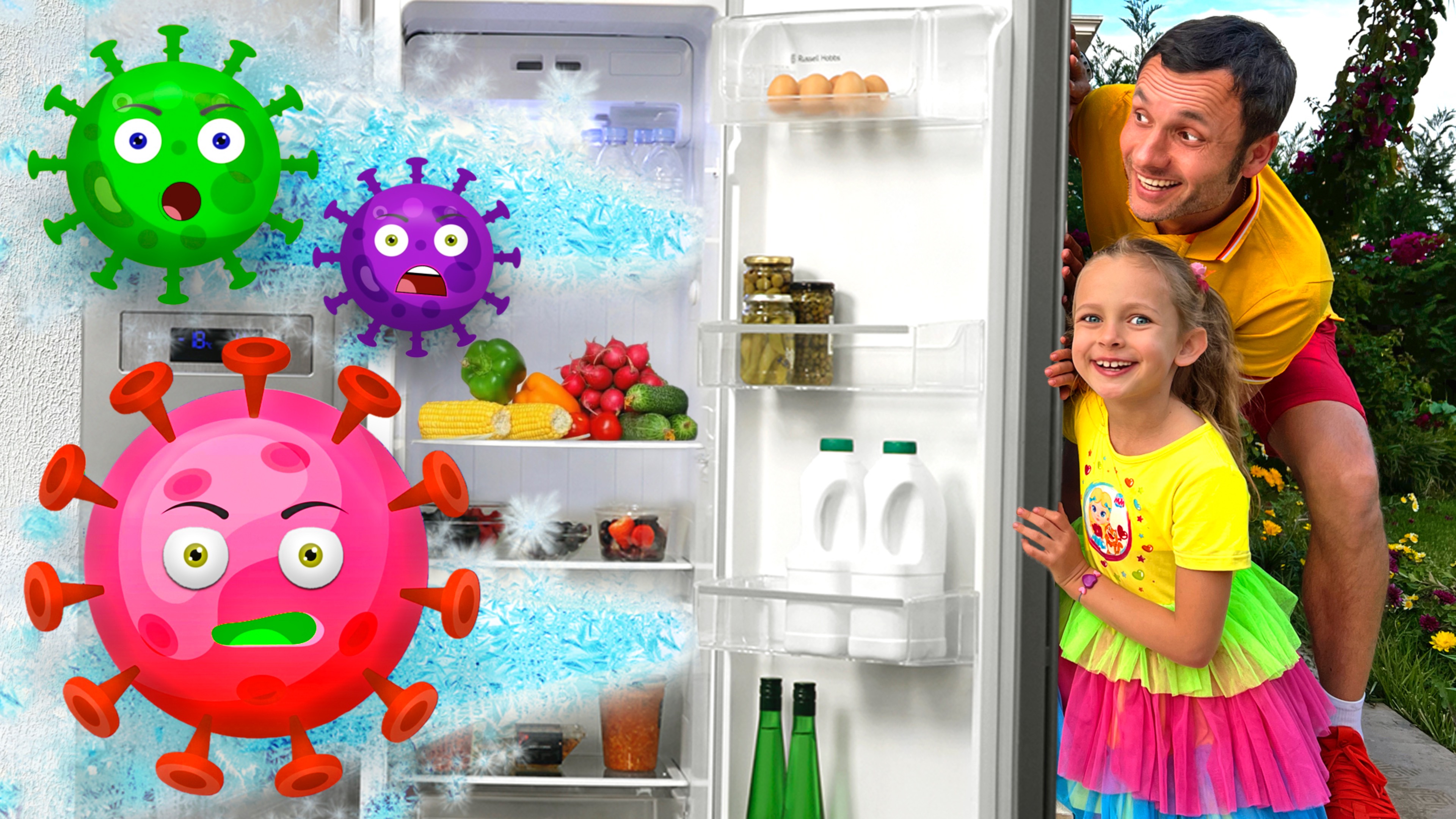 Песенка про холодильник для детей с Майей и Машей