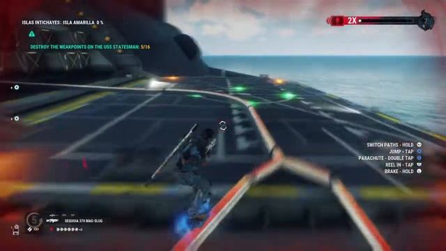 Destroying the USS statesman in JUST CAUSE 4