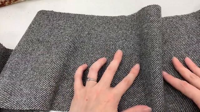 КОСТЮМНО-ПАЛЬТОВАЯ ШЕРСТЬ ДВУСЛОЙНАЯ СЕРАЯ ДИАГОНАЛЬ арт 5092327