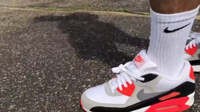 Air Max Essentials on feet  (air max 1 air max 90 infrared air max 95 neon air max TN hyperblue