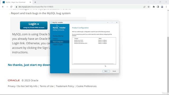 2018. Installing MySQL
