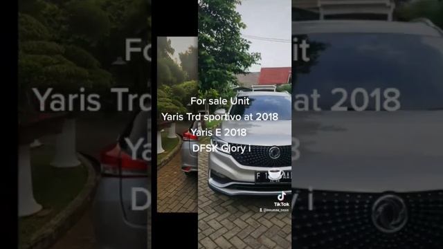 For sale 3 Unit Mobil Yaris TRD Sportivo at 2018,Yaris E 2018 dan DFSK glory i..