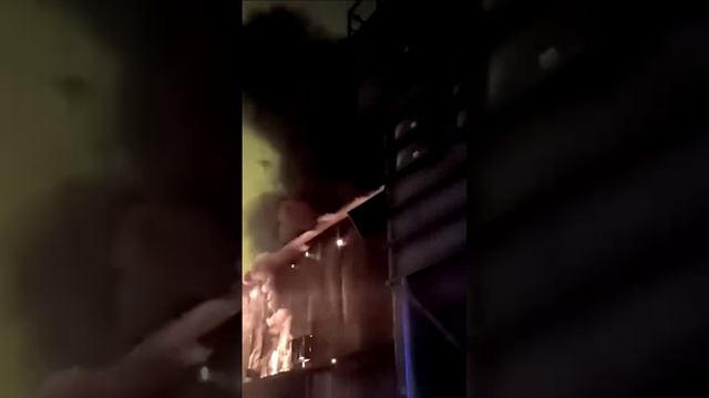 Пожар на производственном здании на Московском шоссе в Нижнем Новгороде