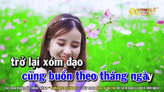 Karaoke Người Em Xóm Đạo - Tone Nam