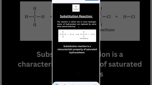 substitution reaction class10