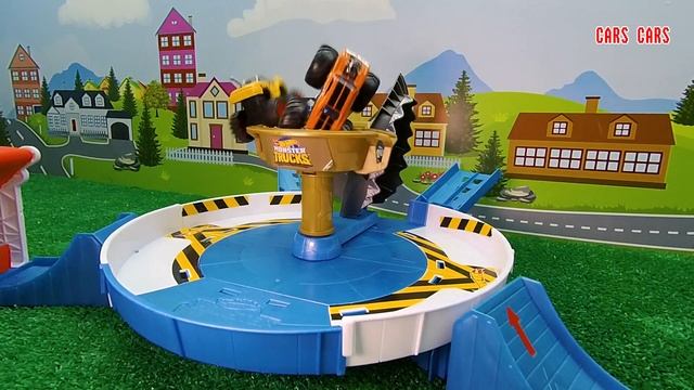 Shark Arena Tournament of Titans Monster Trucks Hot Wheels vs Blaze and the Monster Machines - Cars