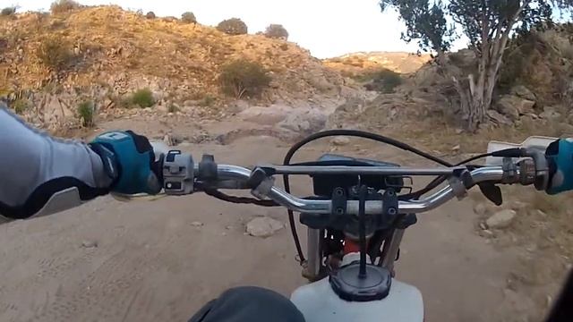 Early attempts at trials riding the TLR 200