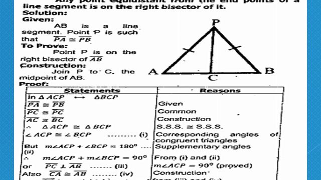 Class 9 Math (Session 2, Chapter 12, Line Bisectors and Angle Bisectors, Theorem 12.1.2, 12.1.3)