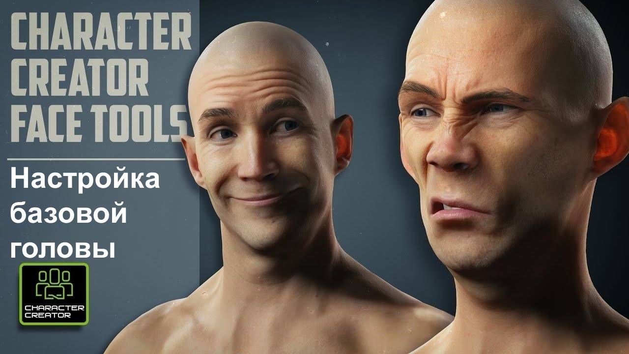 СС Face Tools: 002 Настройка базовой головы в Reallusion Character Creator