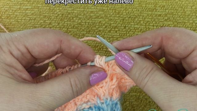 #вяжуивяжу😉 Узор "Веточки" спицами поворотными рядами.