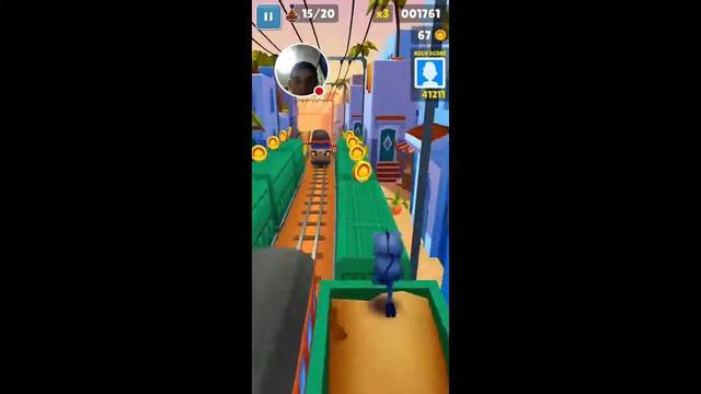 Стрим игры "Subway Surf".